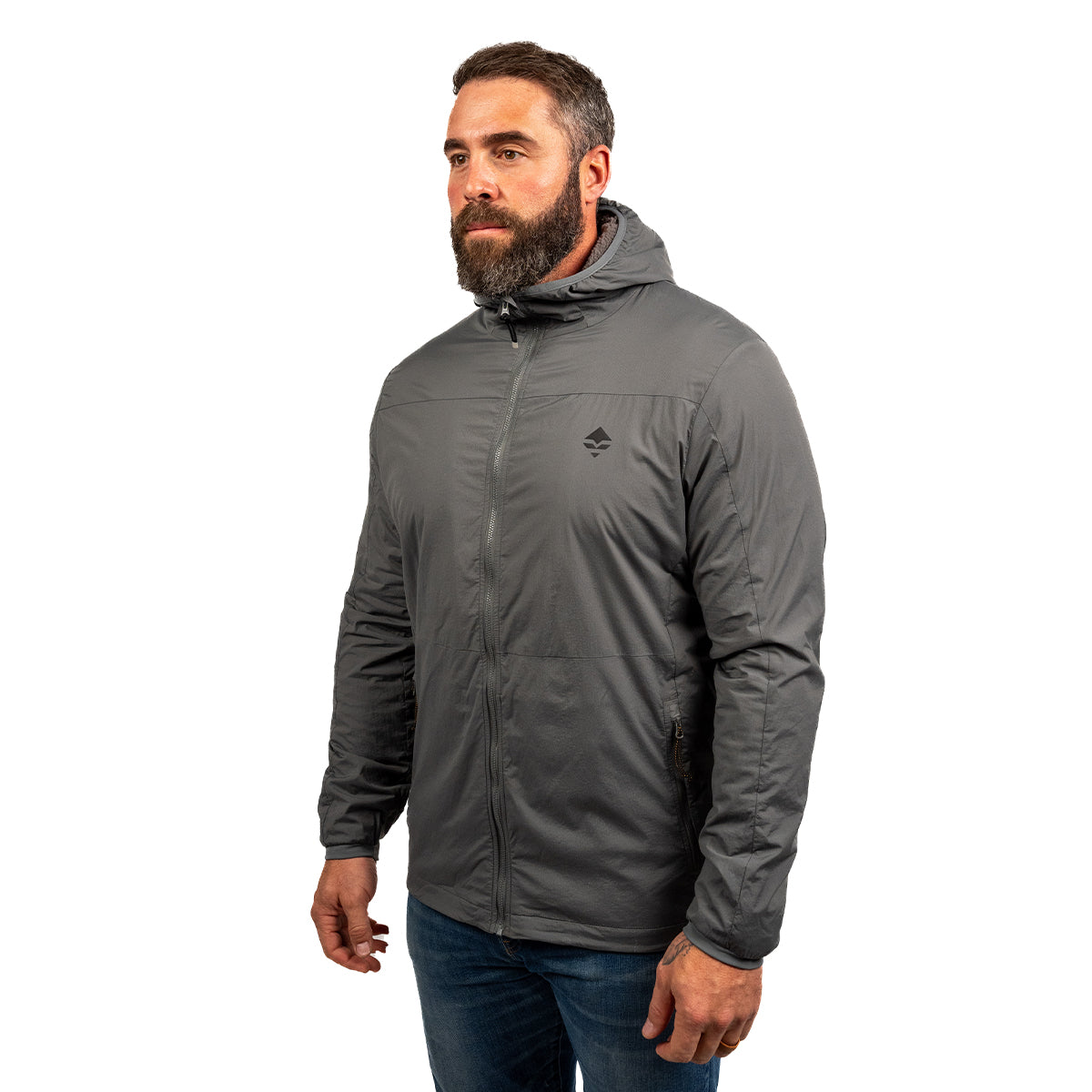GOHUNT Atmosphere Hooded Jacket in Cinder Gray by GOHUNT | GOHUNT - Morvixa