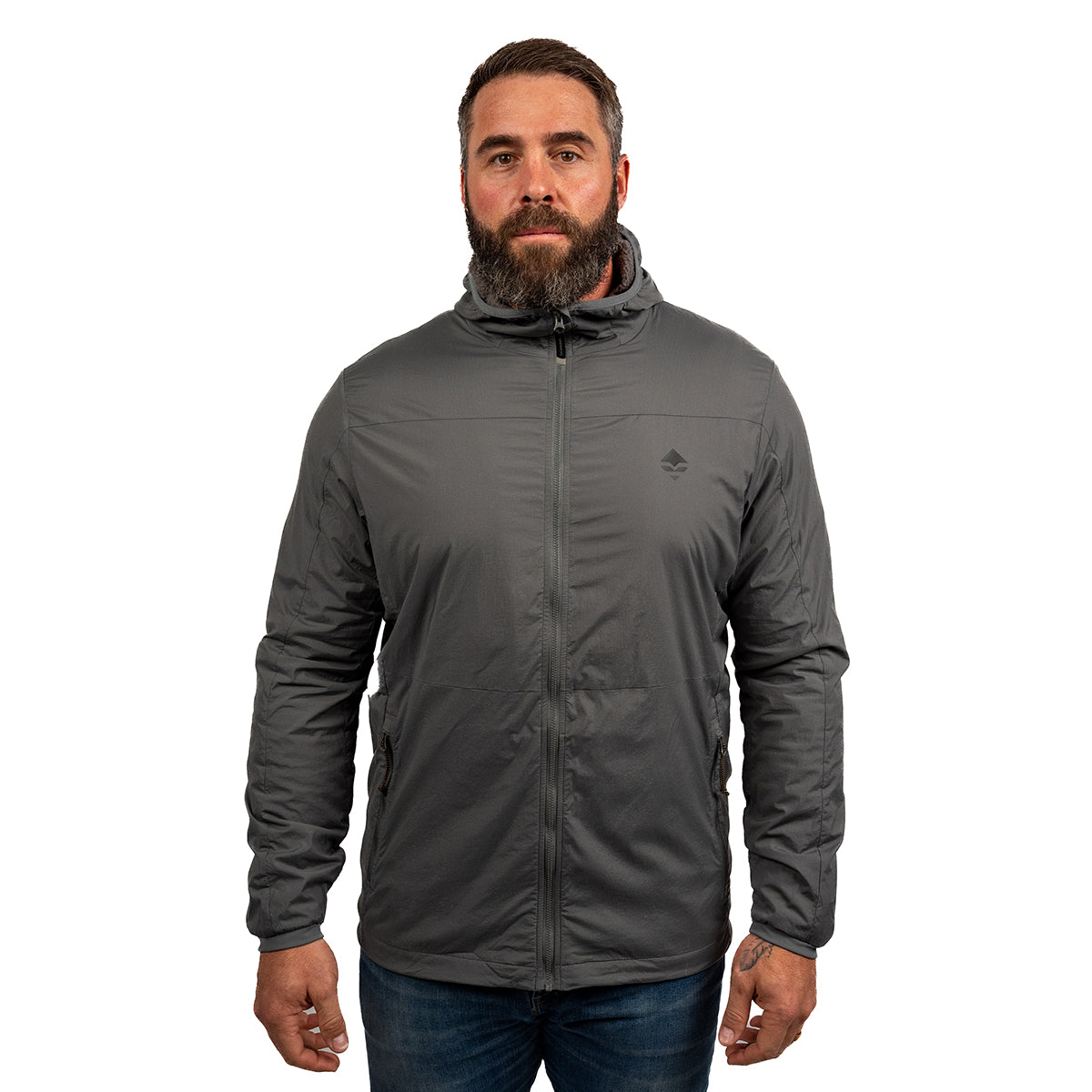 GOHUNT Atmosphere Hooded Jacket in Cinder Gray by GOHUNT | GOHUNT - Morvixa