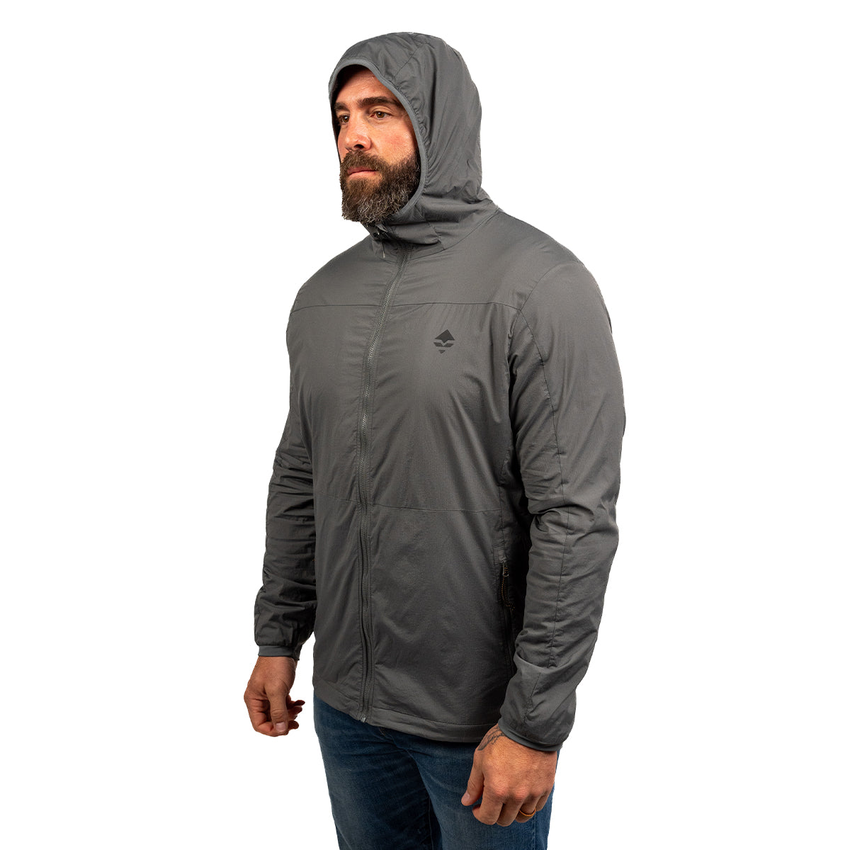 GOHUNT Atmosphere Hooded Jacket in Cinder Gray by GOHUNT | GOHUNT - Morvixa