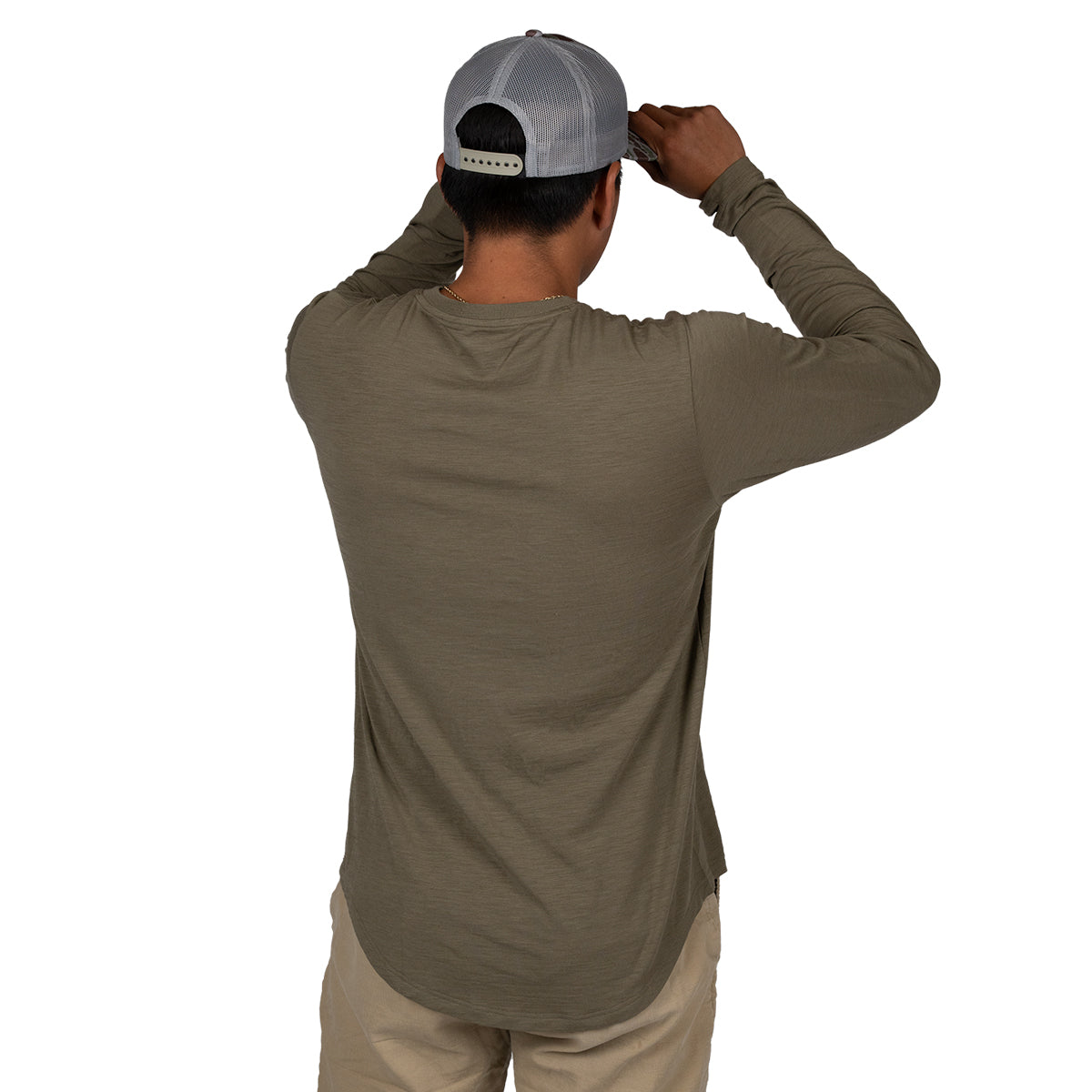 GOHUNT Basin Merino Crew in Olive by GOHUNT | GOHUNT - Morvixa