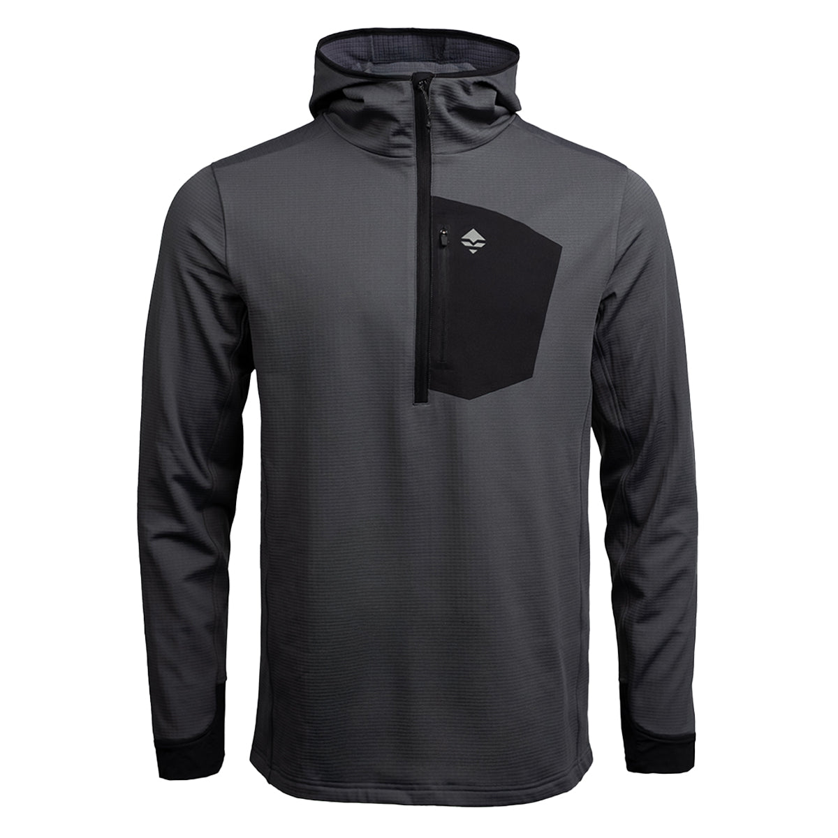 GOHUNT Black Rock Hoodie in Cinder & Soot Gray by GOHUNT | GOHUNT - Morvixa